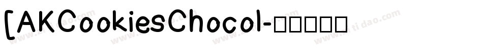 [AKCookiesChocol字体转换